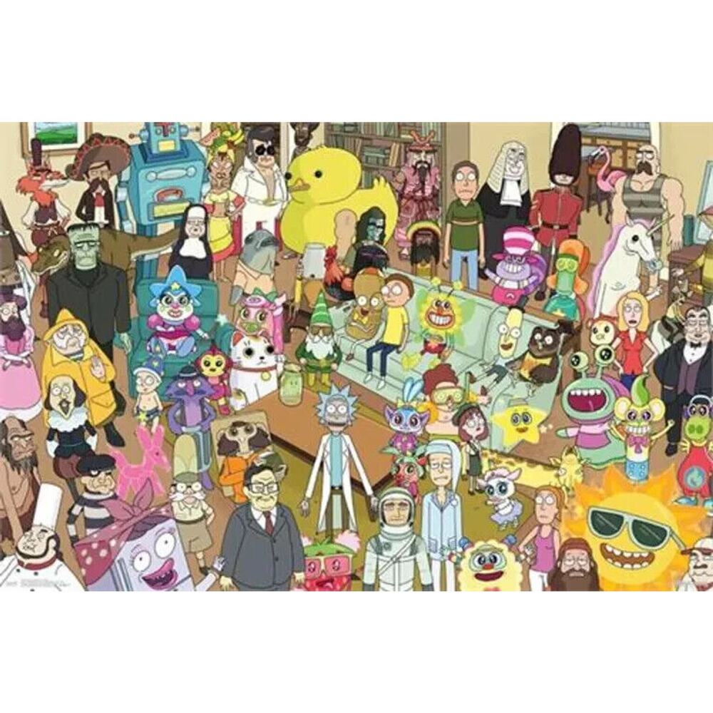 Rick‎ And Morty Parasite Group Poster Complete Character Cast RP15461 P229